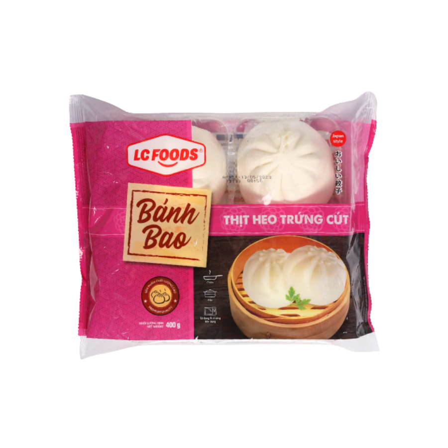 Bánh Bao Nhân Thịt Trứng Cút 400g LC 4C
